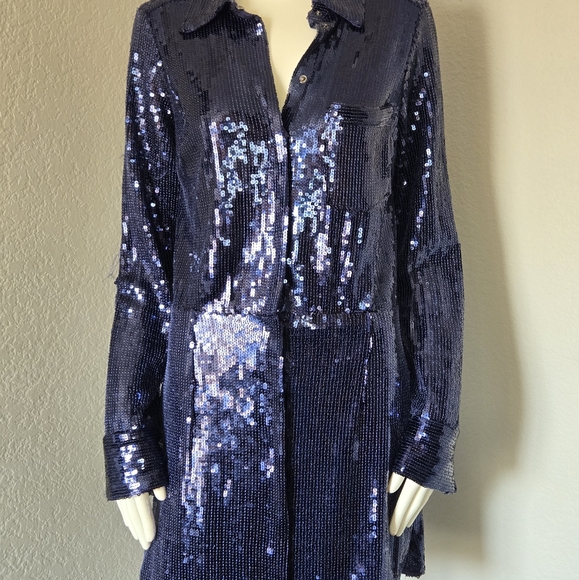 Free People Midnight Sequin Mini Dress - Picture 6 of 9